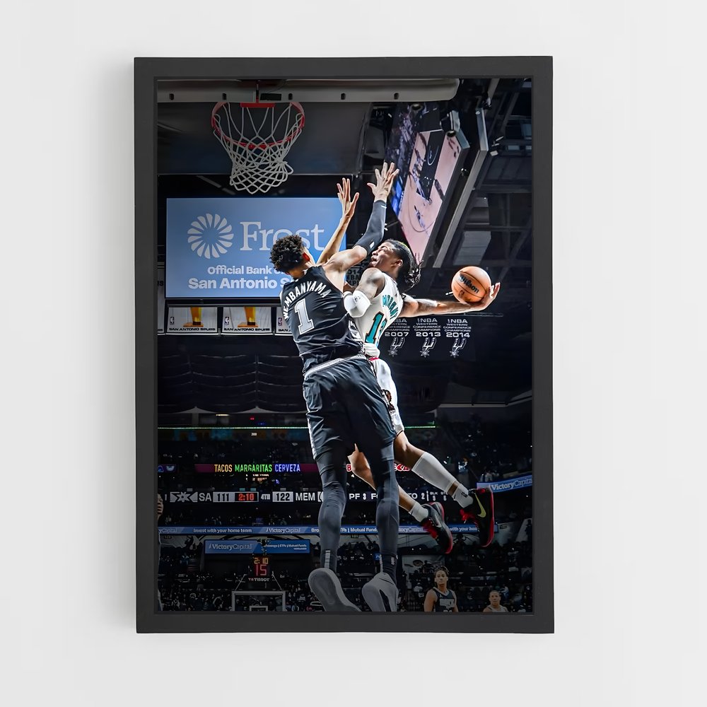 Poster Saut Majestueux Basket Esprit vibrant – affiche Basketball (vue 2)